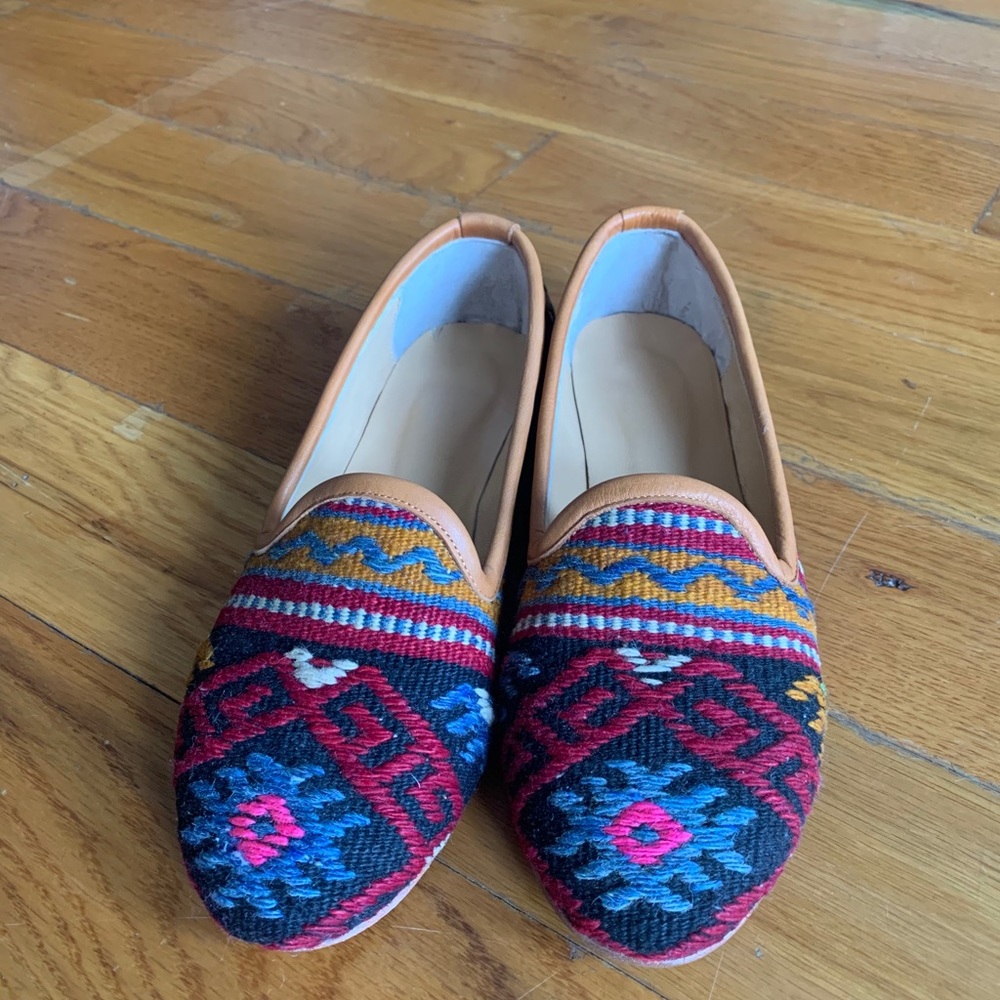Authentic Turkish Kilim woven Slippers - Picture 2 of 4